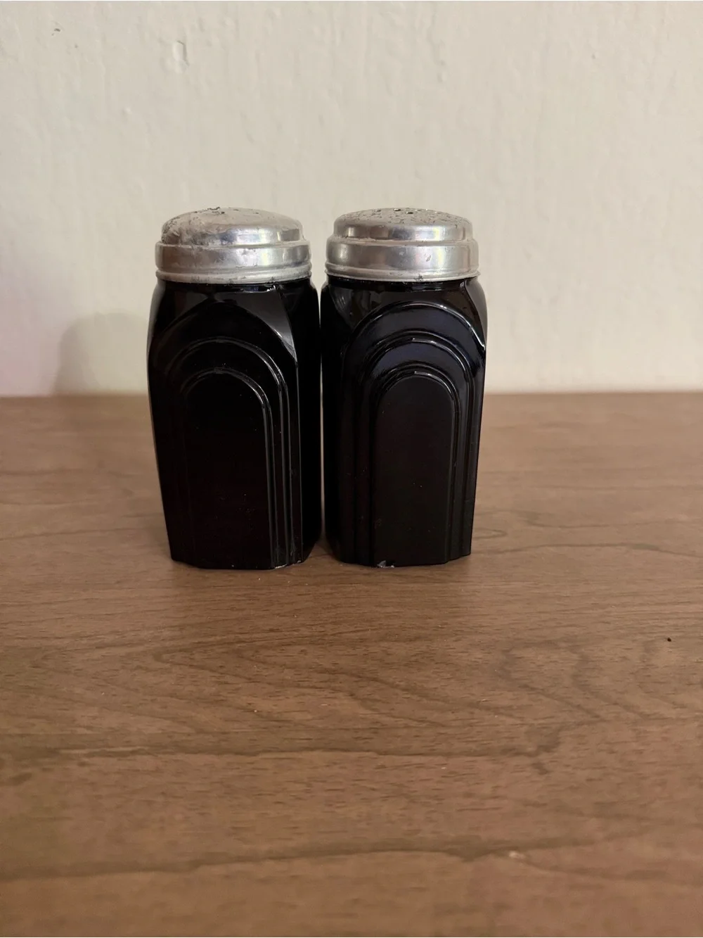 Vinatage McKee Black Roman Arch Flour & Sugar